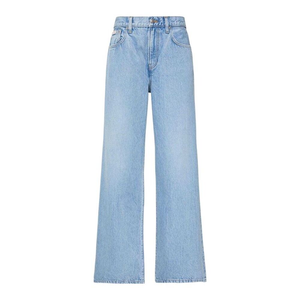 Calvin Klein Womens/Ladies Wide Leg Jeans / Sage